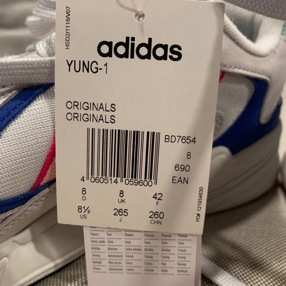 BrandNew OldSkool Adidas Yung-1 Originals Sneakers - Picture 4 of 4